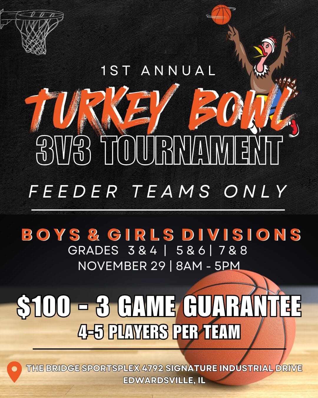 Turkey Bowl Tournament Turkey Bowl Tournament - The Bridge Sportsplex Edwardsville