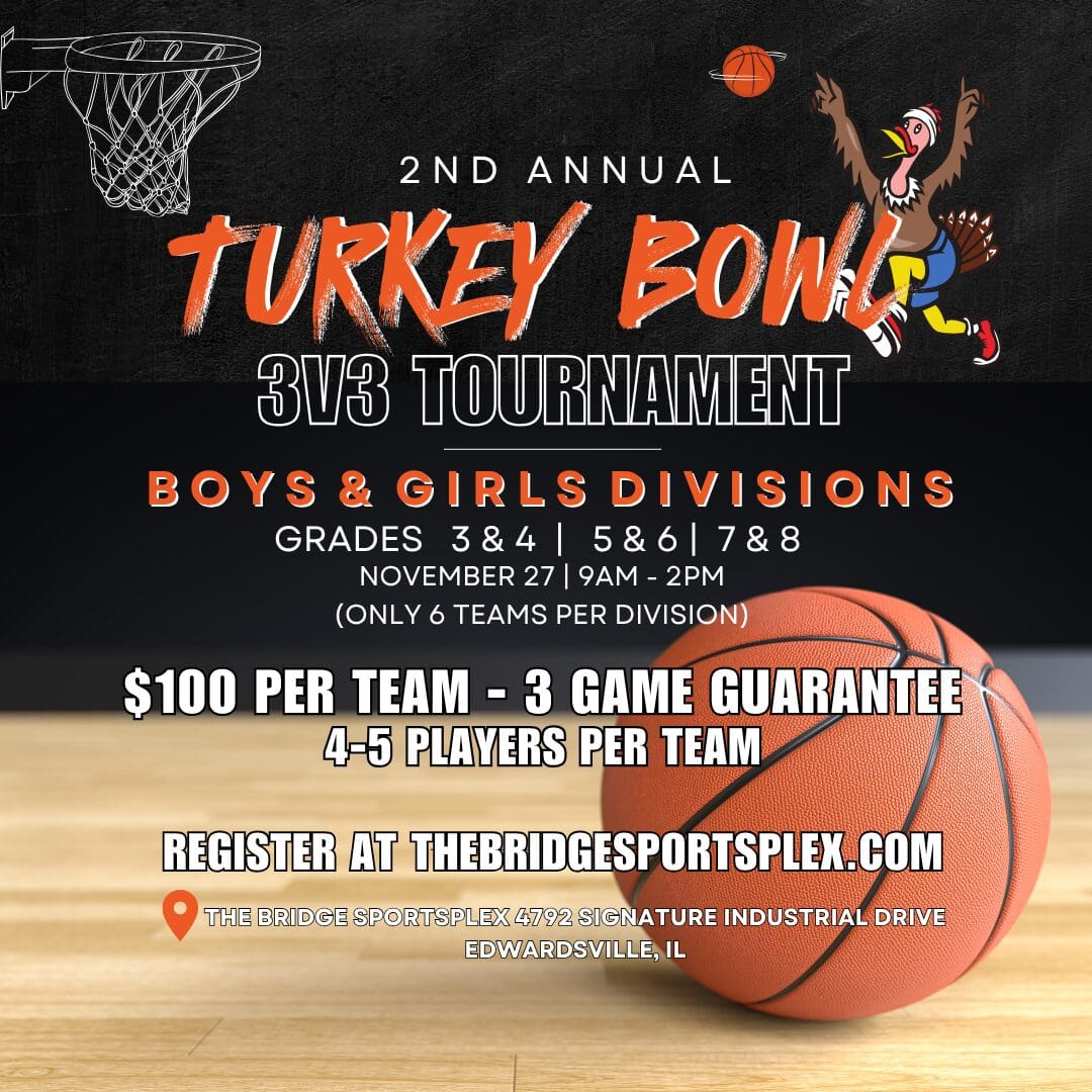 Turkey Bowl 3X3 Youth Basketball Tournament in Edwardsville, IL at The Bridge Sportsplex