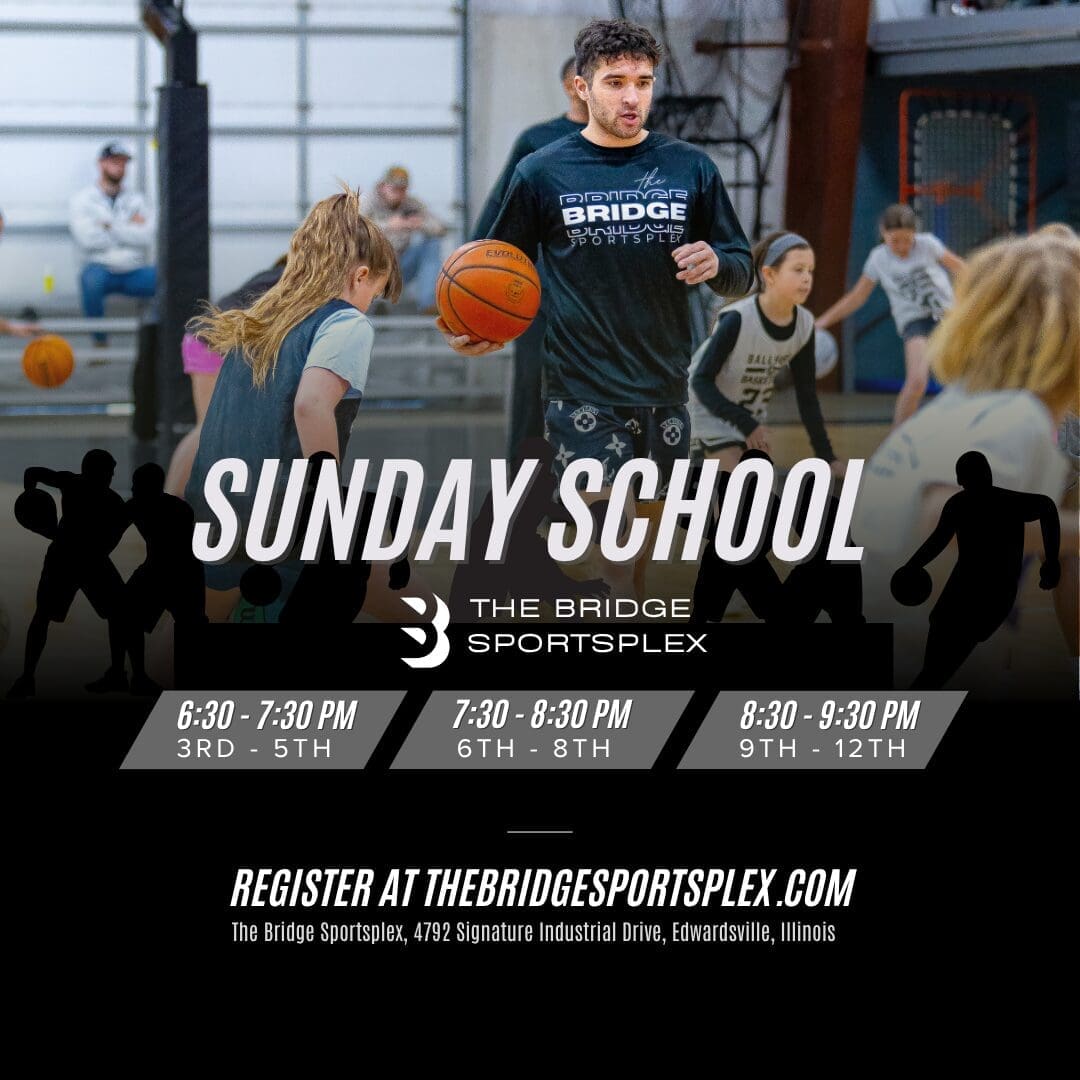 Sunday School Youth Basketball Training with Parker at The Bridge Sportsplex in Edwardsville