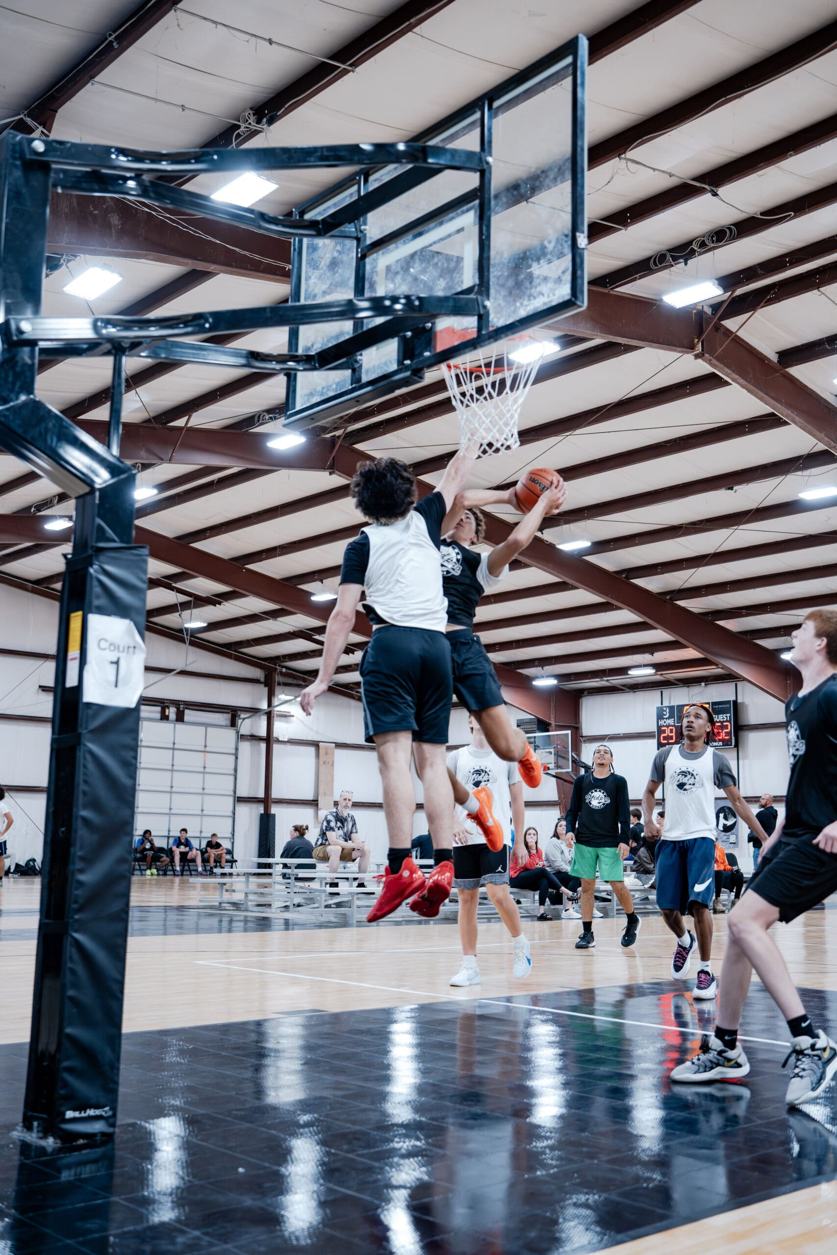 Boys playing basketball at Reps & Runs Edwardsville